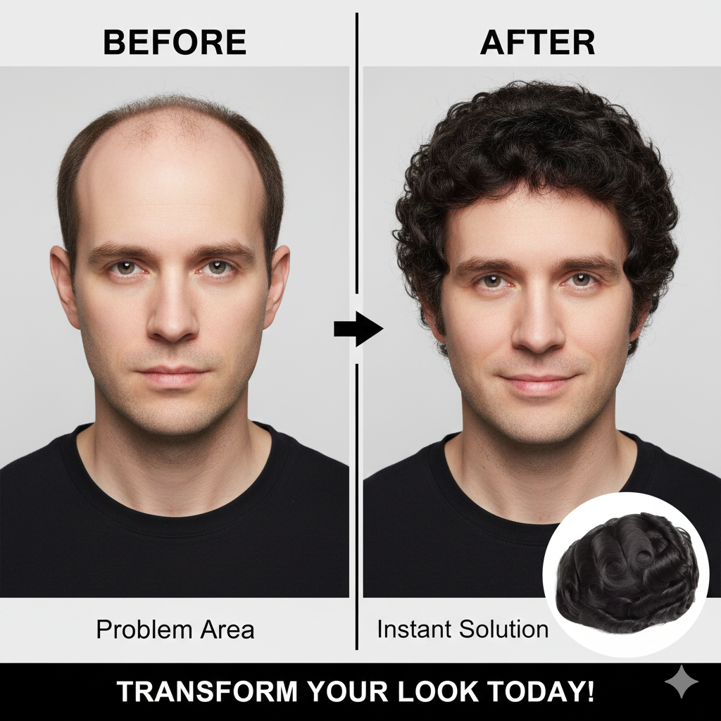 Professional Hair Patch – Dentist Light Blonde, Model 0.6mm